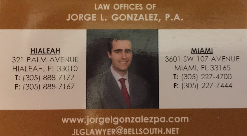 The Law Offices of Jorge L. Gonzalez P.A.